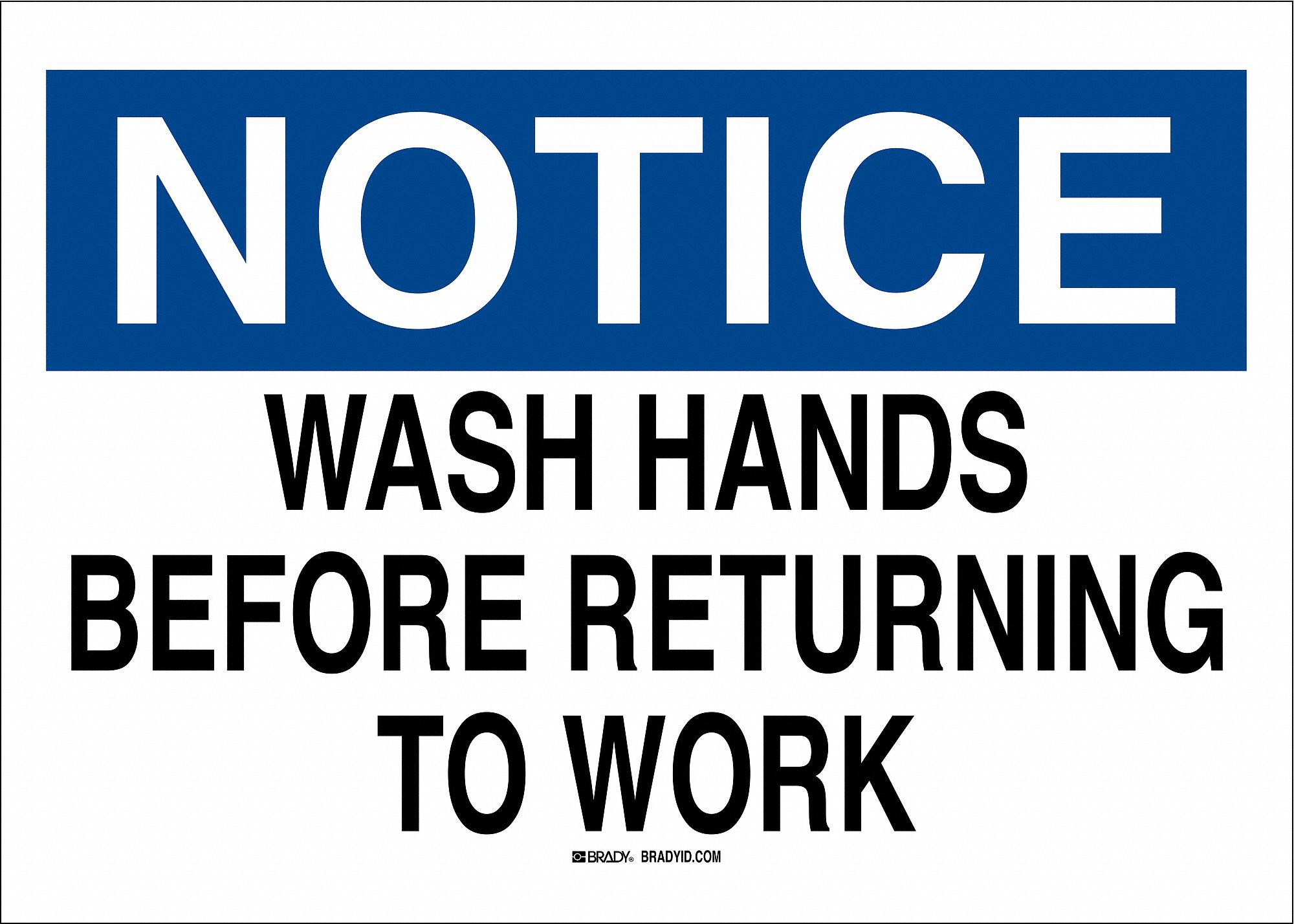 SAFETY SIGN, ALUMINUM, 10 IN WIDTH, 7 IN HEIGHT, WHITE, WITH MOUNTING HOLES