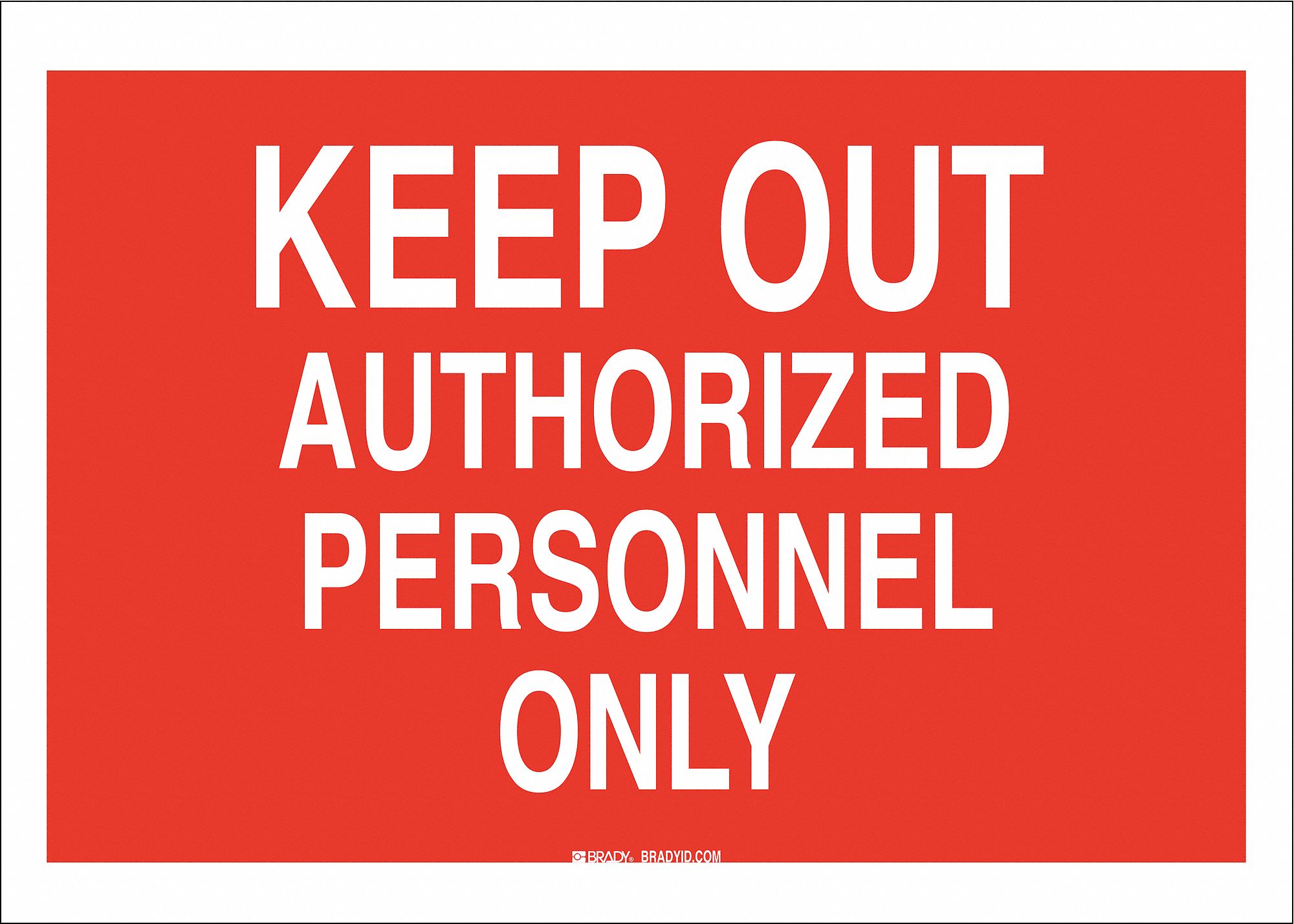 Plastic, Mounting Holes Sign Mounting, Keep Out Sign - 23X553|95432 ...