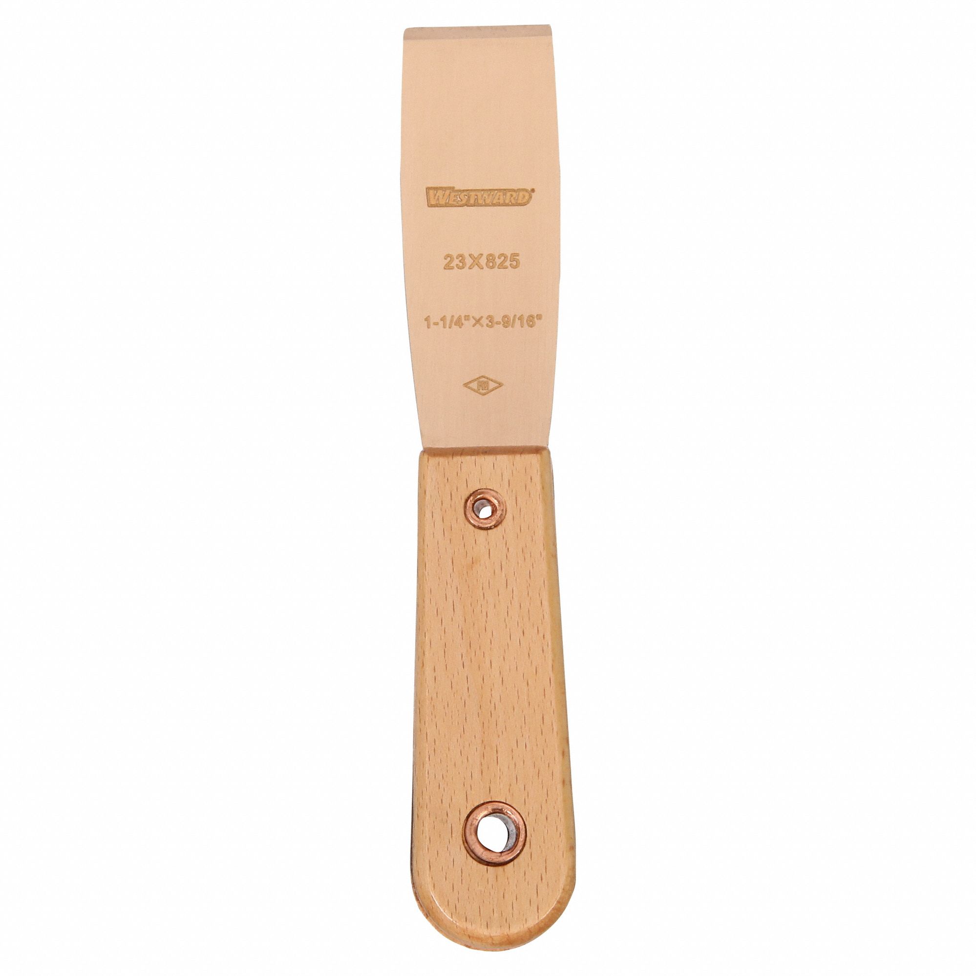 PUTTY KNIFE, BERYLLIUM COPPER BLADE, WOOD HANDLE