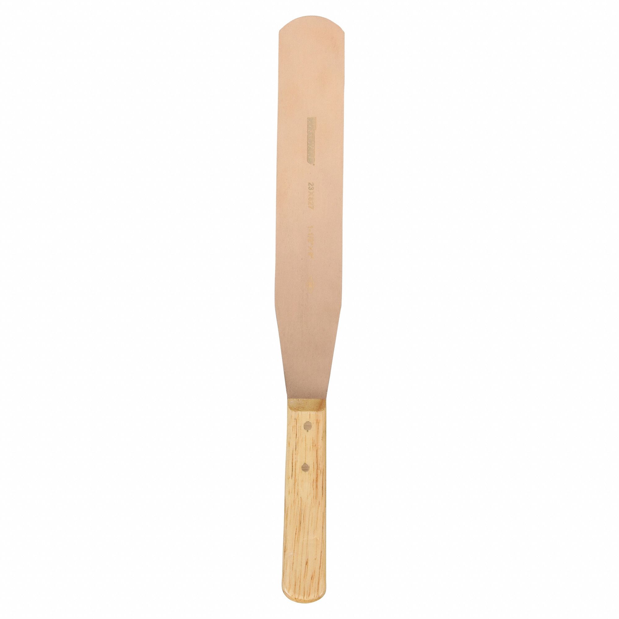 SPATULA, BERYLLIUM COPPER BLADE, WOOD HANDLE, NON-SPARK, 1-5/8 X 9 IN
