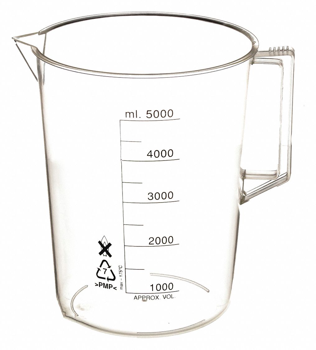 BEAKER,W/HANDLE,1000ML,POLY,PK 2