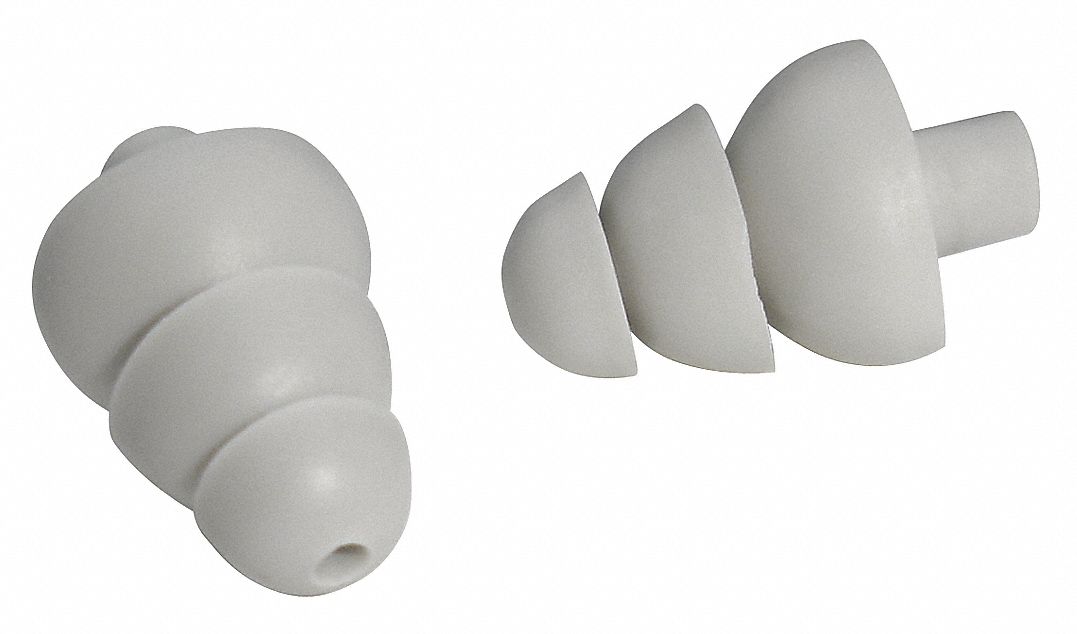 REPLACEMENT TIPS, DISPOSABLE, SEBS, M, TRIPLE-FLANGED, 20DB, CORDLESS, PUSH-IN, 25PR