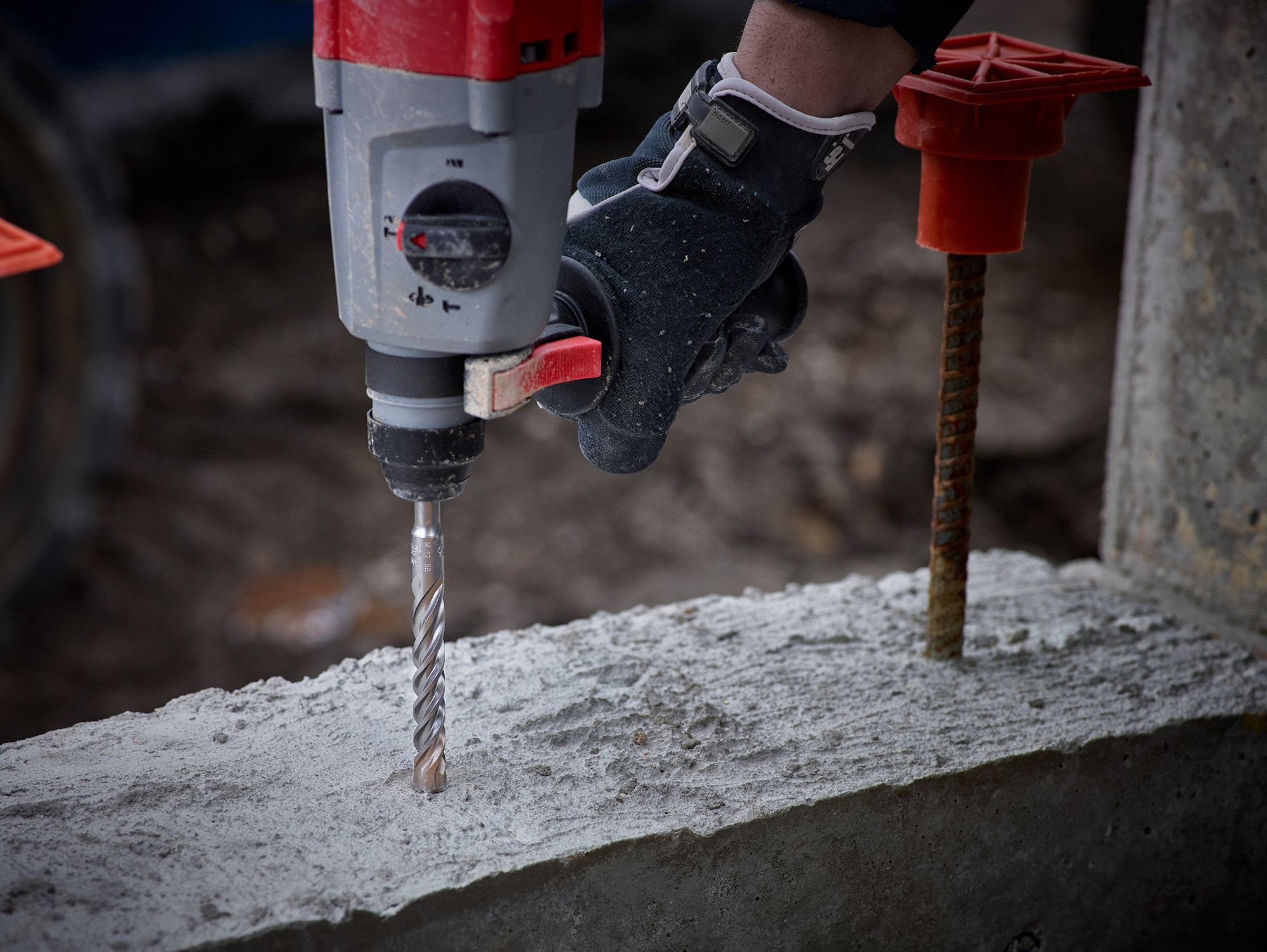 MILWAUKEE Rotary Hammer Drill 1/2 in Drill Bit Size, 10 in Max Drilling Dp, 12 in Overall Lg