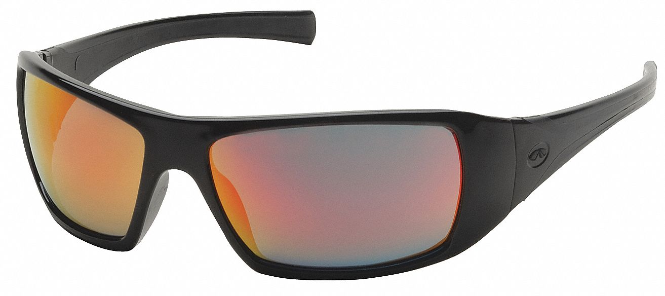 Safety Glasses Orange Mirror