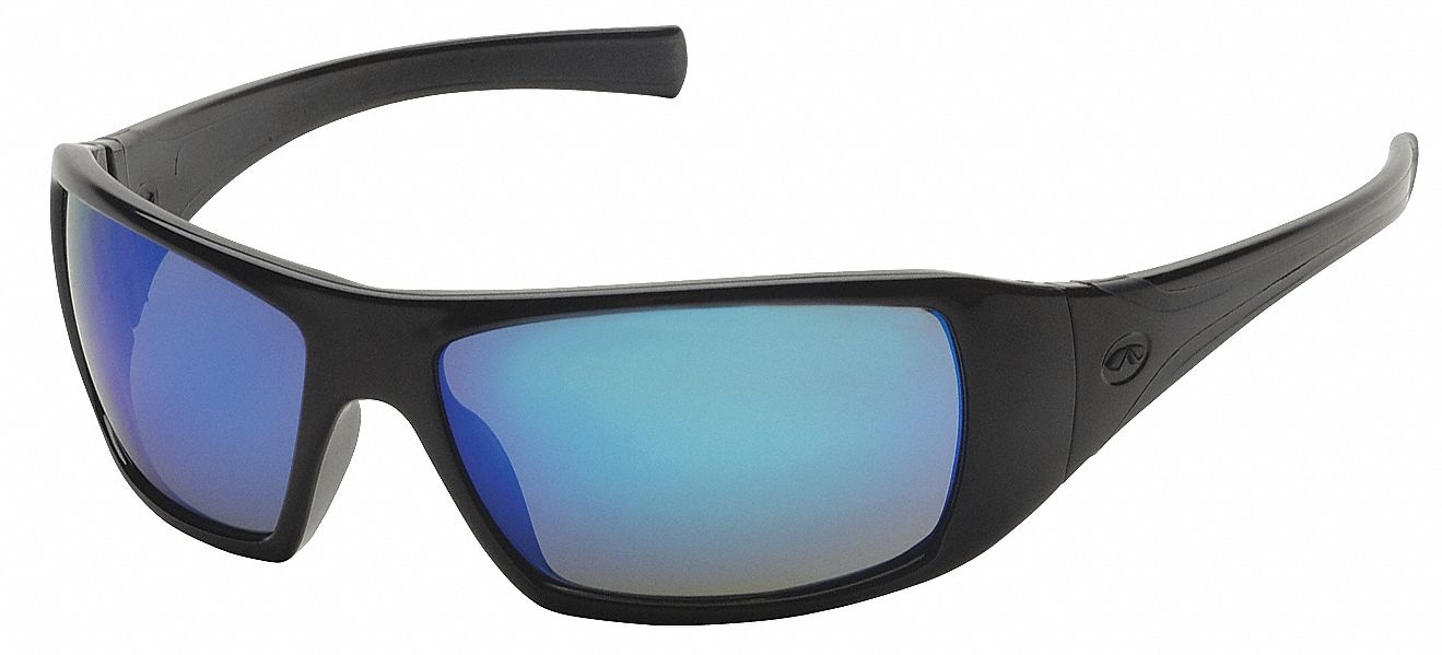 Safety Glasses Blue Mirror