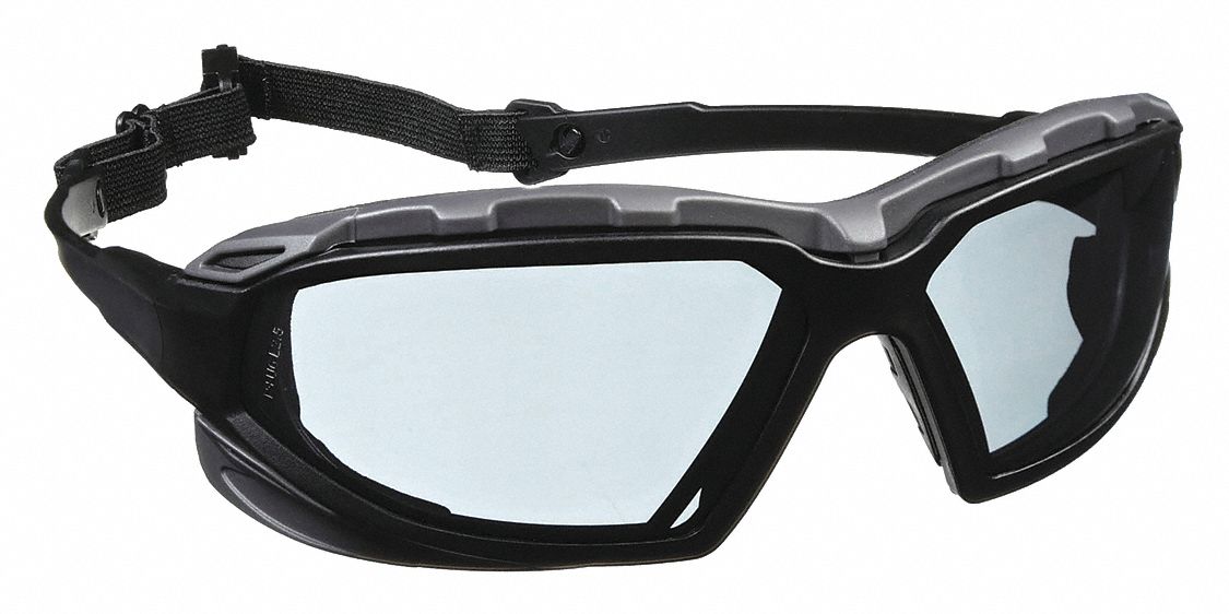 LUNETTES DE PROTECTION, MONTURE PLEINE, ENVELOPPANTE, NYLON/POLYCARBONATE, ANTIBUÉE, NR/GR, CSA, M