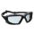 SAFETY GLASSES, FULL-FRAME, WRAPAROUND, NYLON/POLYCARBONATE, ANTI-FOG, BLACK/GREY, CSA, M