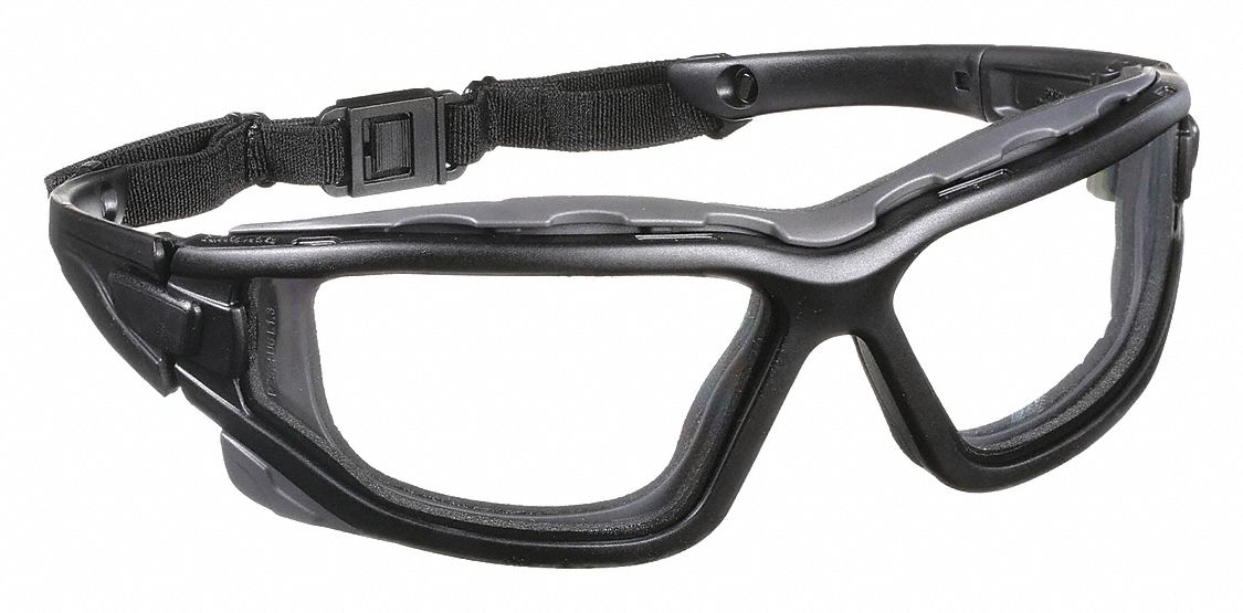 LUNETTES DE PROTECTION ÉTANCHES, ENVELOPPANTE, NYLON/PC, ANTIBUÉE, NR/TRSP, UV, UNIVERSELLE, CSA, UNISEXE