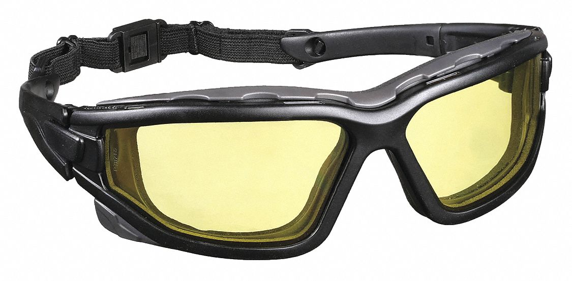 LUNETTES PROTECTION, ENVELOPPANTE, NYLON/PC, H2X, ANTIBUÉE, NR/AMBRE, CSA, UV, UNIVERSELLE, UNISEXE