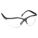 LUNETTES DE LECTURE DE SÉCURITÉ, DEMI-MONTURE, ENVELOPPANTE, NYLON/PC, ANTIRAYURES, NOIR/TRNSP, +3,00, BIFOCALES