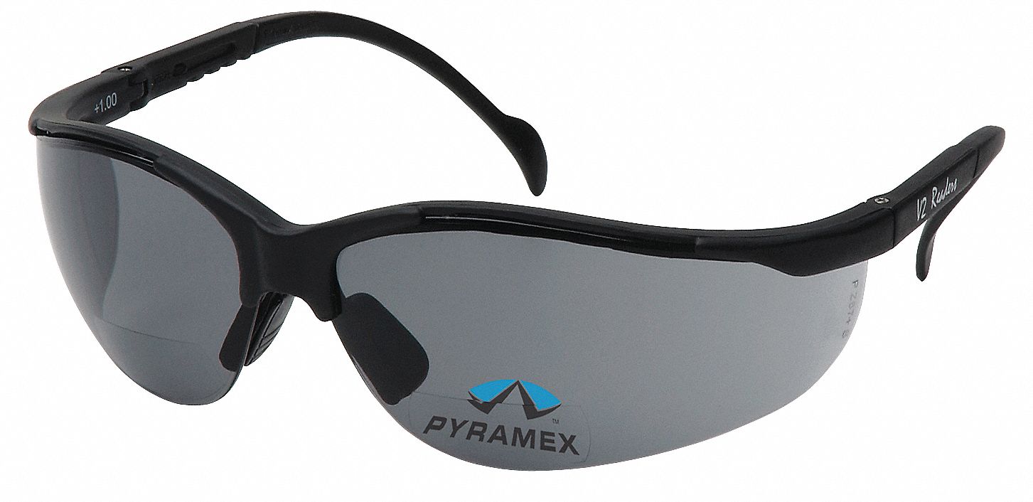 PYRAMEX Bifocal Safety Reading Glasses AntiScratch, No Foam Lining