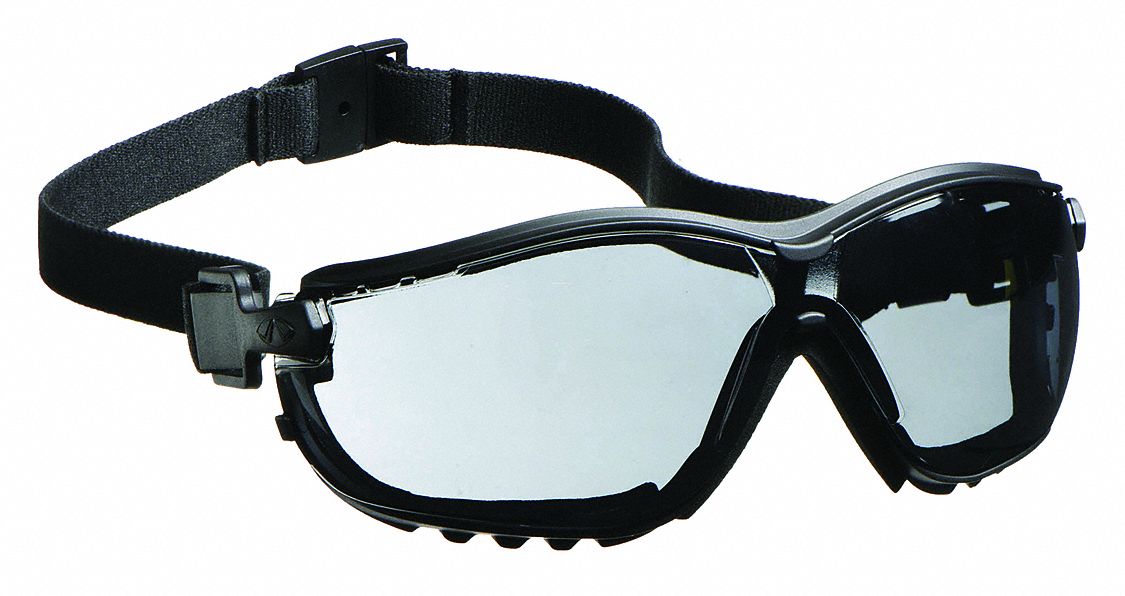 LUNETTES PROTECTION, ENVELOPPANTE, NYLON/PC, ANTIBUÉE, NR/GR, CSA, UV, INDIRECT, UNIVERSELLE