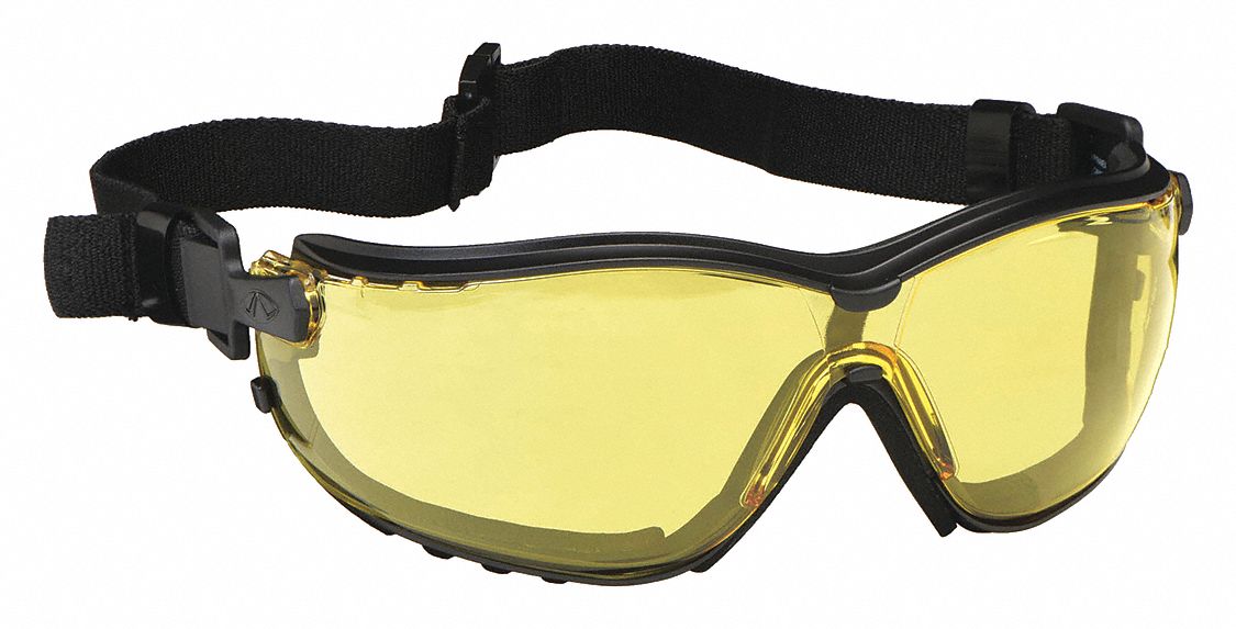 LUNETTES PROTECTION, ENVELOPPANTE, NYLON/PC, H2X, ANTIBUÉE, NR/AMBRE, CSA, UV, UNIVERSELLE, UNISEXE