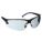 SAFETY GLASSES, HALF-FRAME, WRAPAROUND, PC, ANTI-SCRATCH, ANTI-FOG, BLACK/GREY, M, CSA, UNISEX