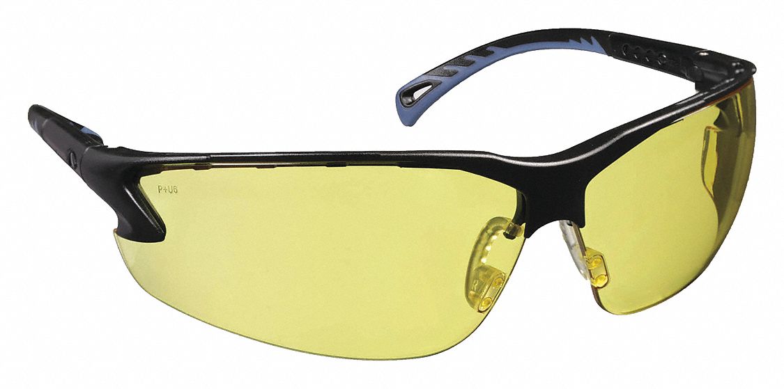 LUNETTES DE PROTECTION, DEMI-MONTURE, ENVELOPPANTE, PC/TPE, ANTIRAYURES, ANTIBUÉE, NR/FUMÉE, CSA, UV, M, UNISEXE