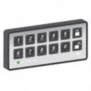 Access Control Keypad,  Keypad,  Plastic,  1 1/2 in Height,  3 3/8 in Width,  Number of Keys 12