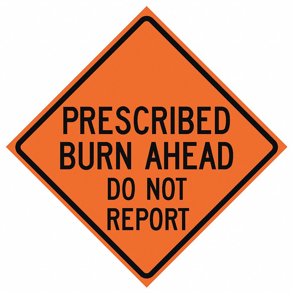Roll Up Traffic Sign: 36 in x 36 in Nominal Sign Size, Polyester, PVC, 0.015 in, Not Retroreflective