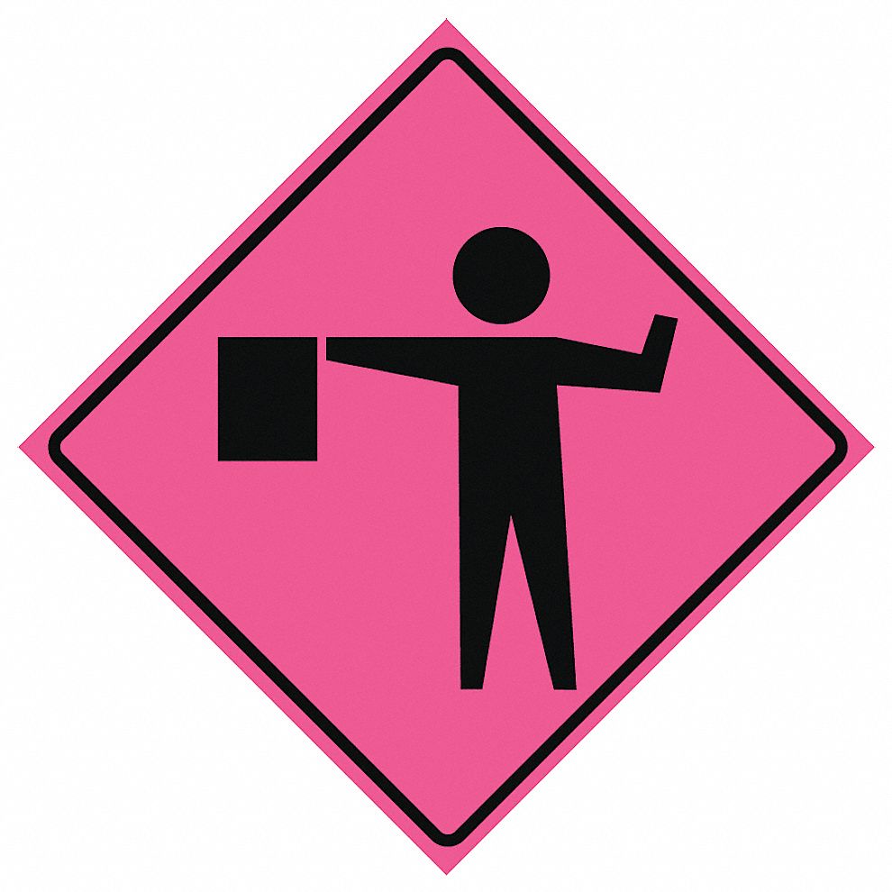 EASTERN METAL SIGNS AND SAFETY Flagger Ahead Traffic Sign, MUTCD Code