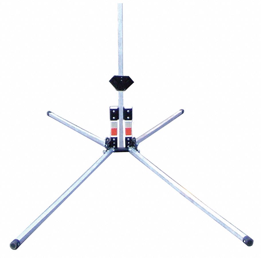 Sign Stand: Rigid, 36 in x 36 in, 48 in x 48 in Compatible Sign Size, 4 Legs, 76 in to 78 in, 84 in