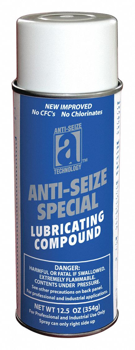Heavy Duty Anti-Seize: Aerosol Can, 12.5 oz, Aluminum/Copper Base