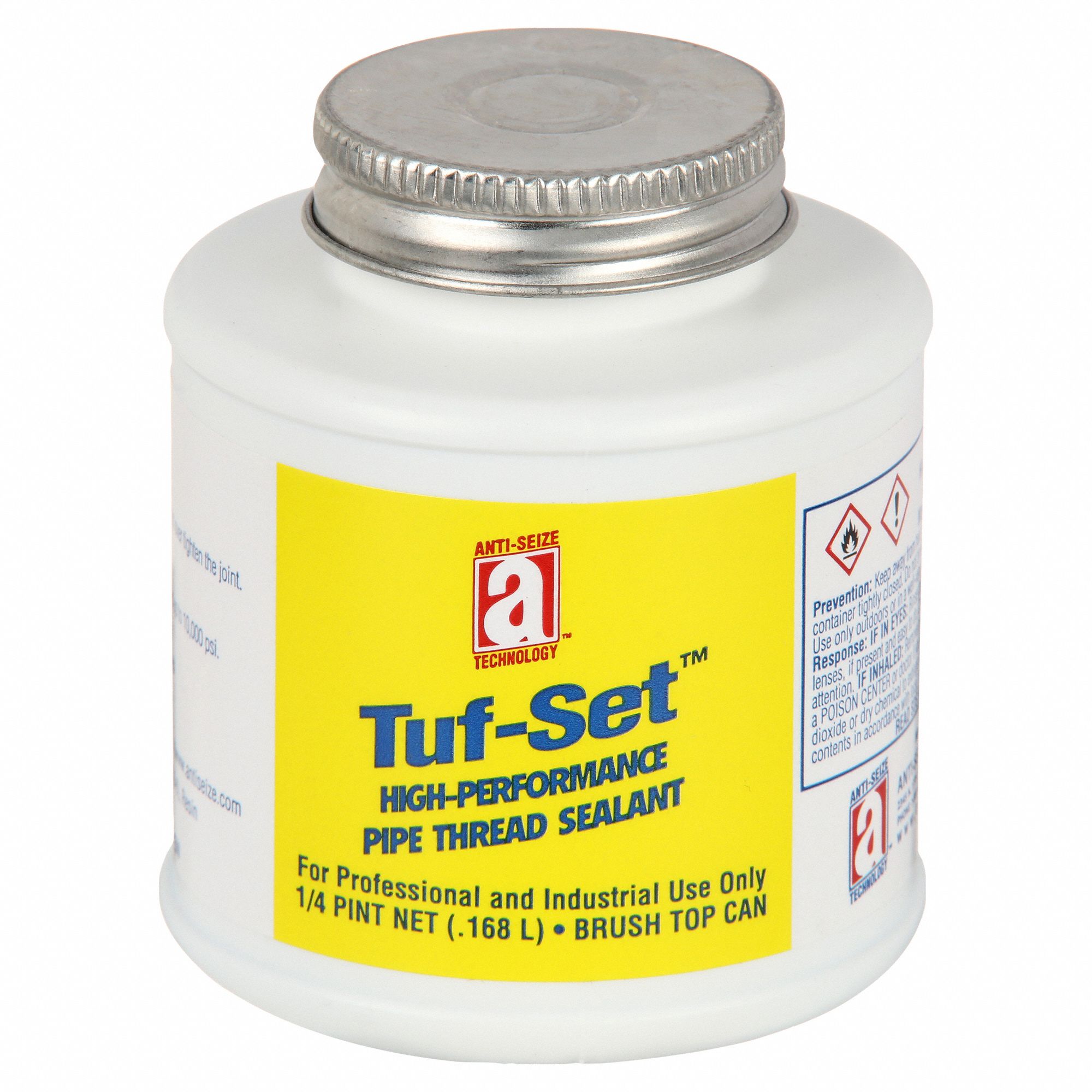 Anti Seize Tech 48 Fl Oz Brush Top Can Pipe Thread Sealant 23ya7756004 Grainger 5457