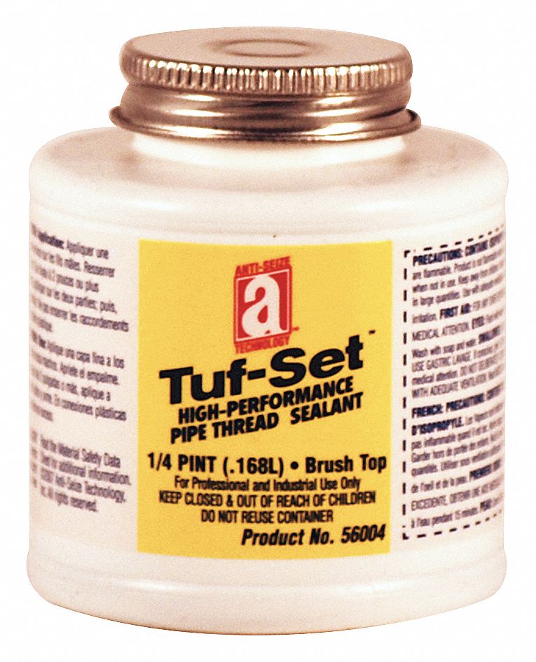 ANTISEIZE TECHNOLOGY Pipe Thread Sealant 4 oz, Brush Top Can, Blue