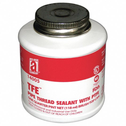 ANTISEIZE TECH, TFE, 4.8 fl oz, Pipe Thread Sealant 23YA8314005