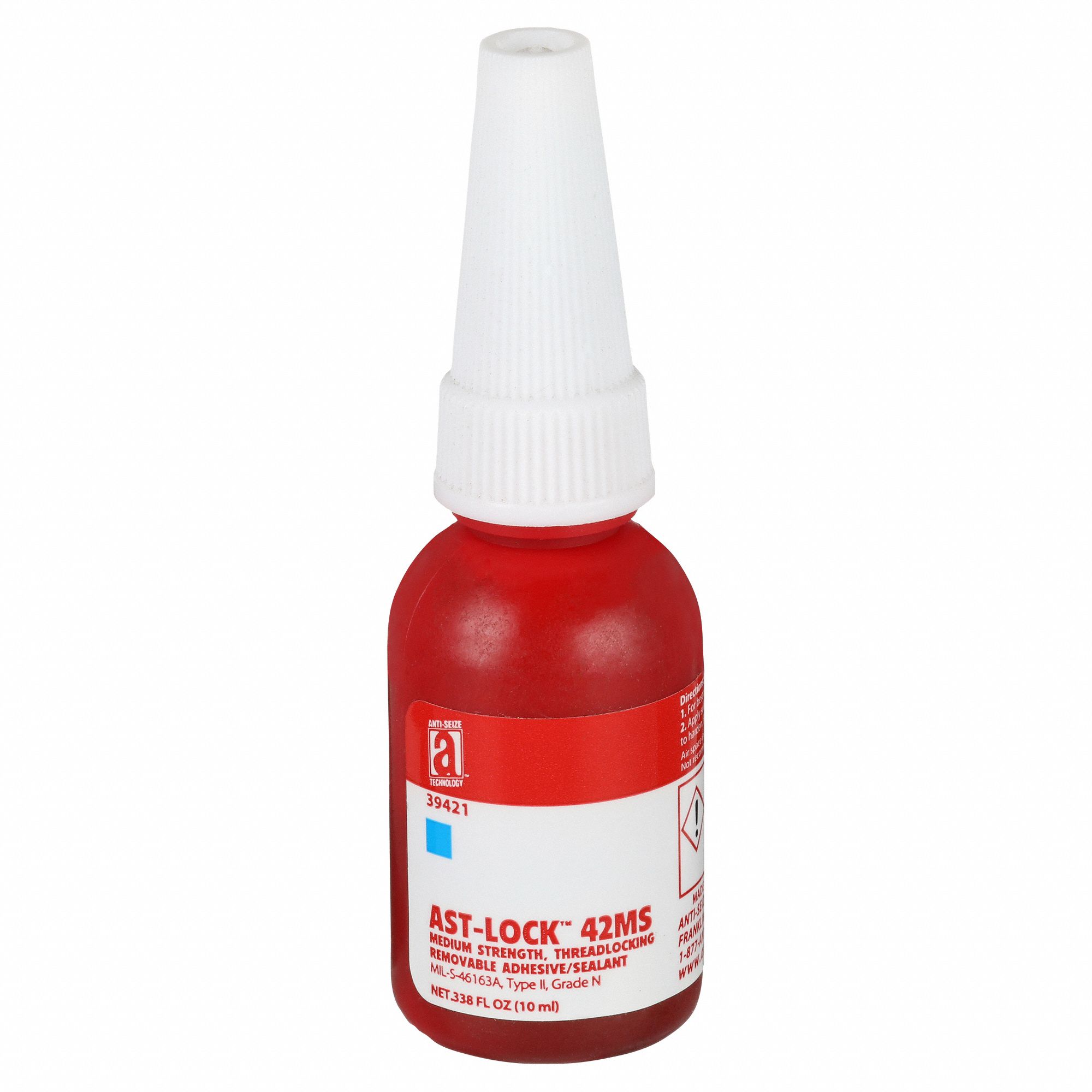 ANTISEIZE TECHNOLOGY, 42MS, Blue, Threadlocker 23YC1839421 Grainger