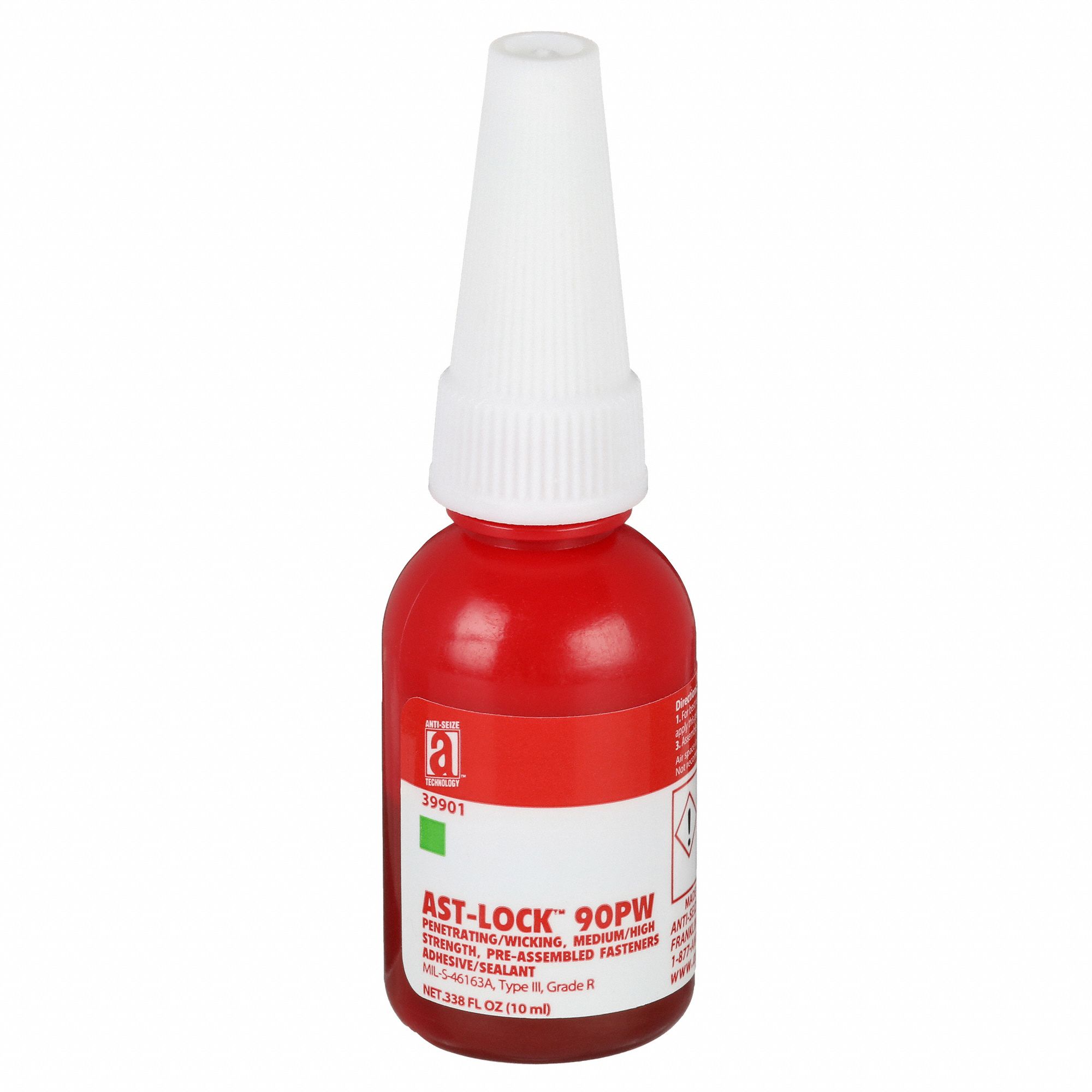 ANTISEIZE TECHNOLOGY, 90PW, Green, Wicking Grade Threadlocker 23YC27