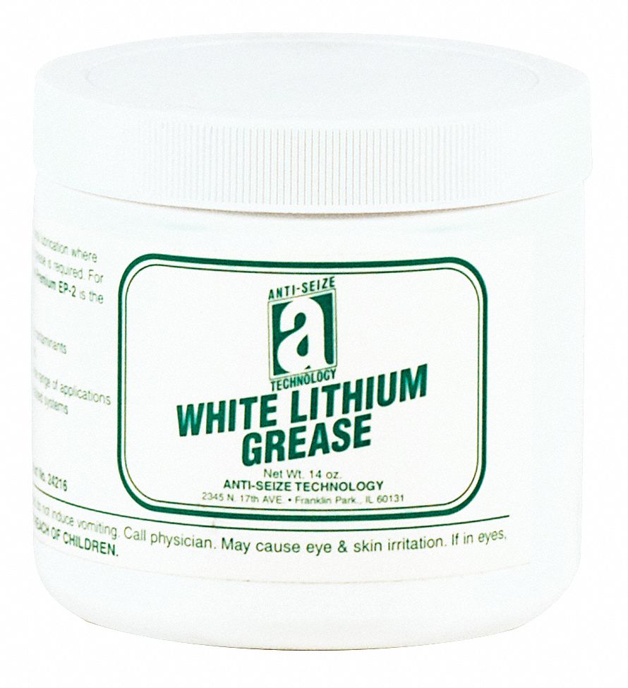 ANTISEIZE TECHNOLOGY White Lithium Bearing Grease, 14 oz, NLGI Grade