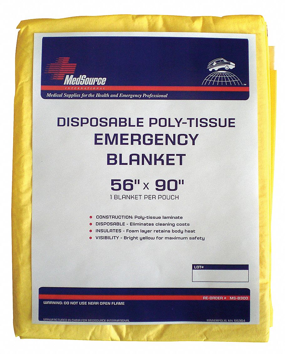 Emergency Blanket Yellow 90 L PK24