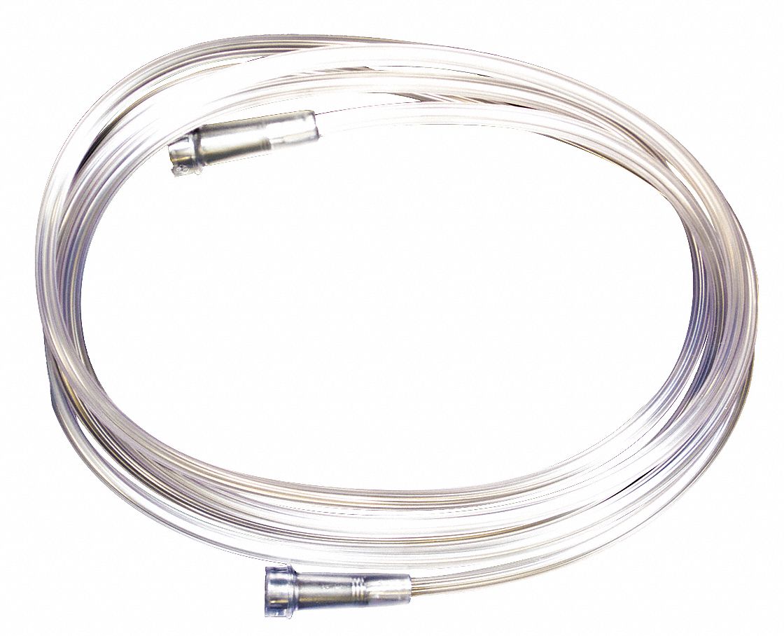 MEDSOURCE, 7 ft Tube Lg, 50, Oxygen Tubing 23YF11MS20007U Grainger