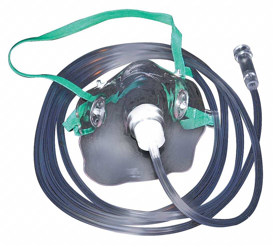 MEDSOURCE PVC Adult Aerosol Mask 23YF26 MS 25080 Grainger