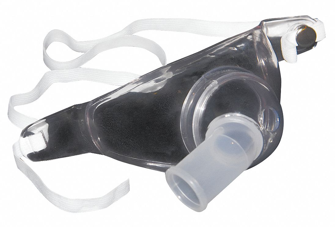 Tracheostomy Mask, White, PVC, PK50