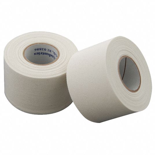 MEDSOURCE Athletic Tape: White, Waterproof, Cloth/Porous, 1 in Wd, 10 yd  Lg, 144 PK