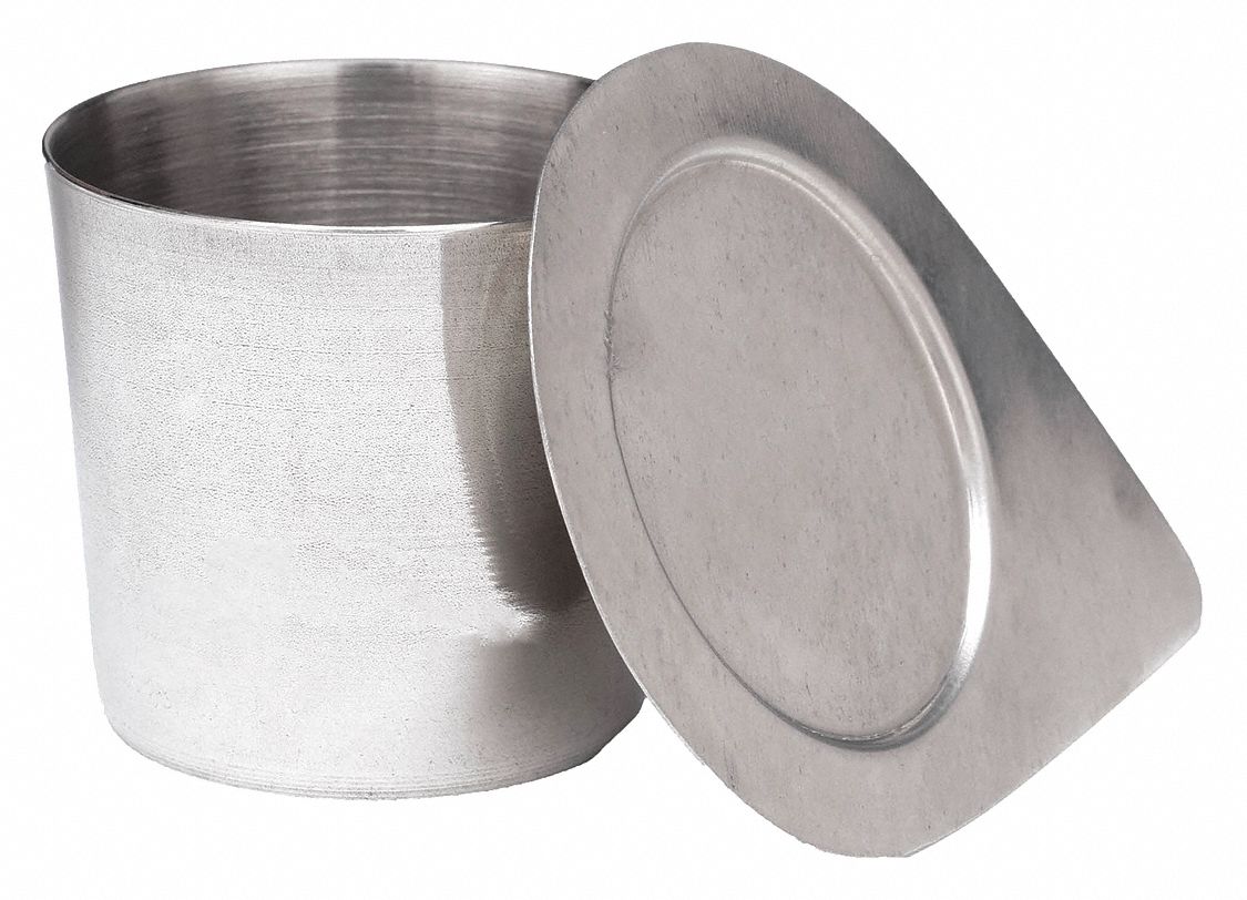 57 mm Dia, 56 mm Overall Ht, Crucible with Lid 23YW84NCR100 Grainger