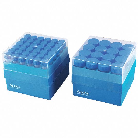 UNITED, Plastic, Blue, Microtube Storage Box 23YX11D1023 Grainger