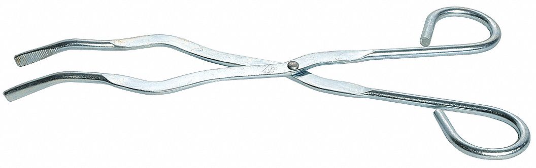 23YX25 - Crucible Tongs Plated Steel 9in 2in Zinc