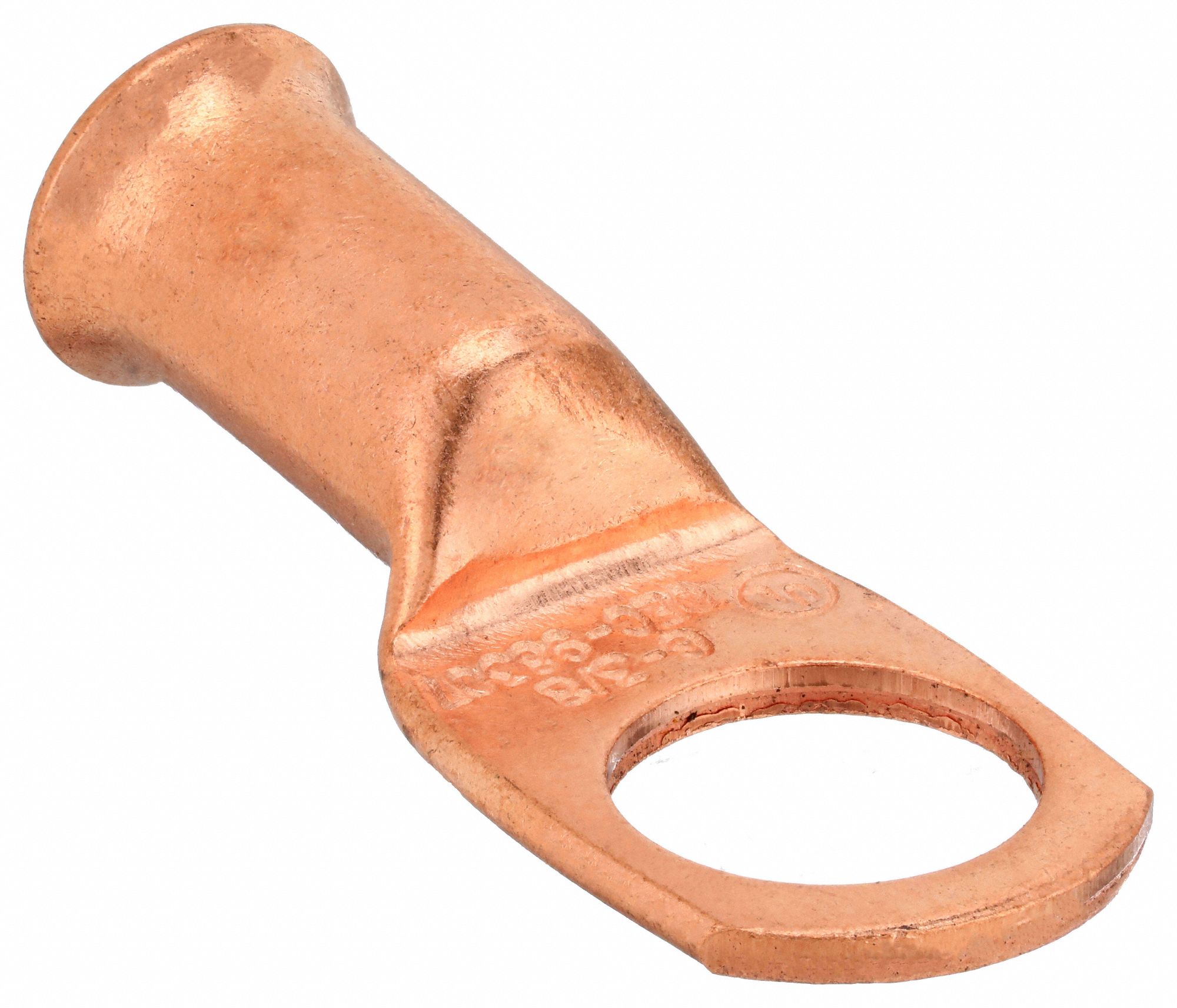 LUG, CRIMPABLE SIDE TERMINAL, CRIMP/SOLDER, COPPER, 6 GA, 3/8 IN STUD SIZE, STRAIGHT, 2 PK