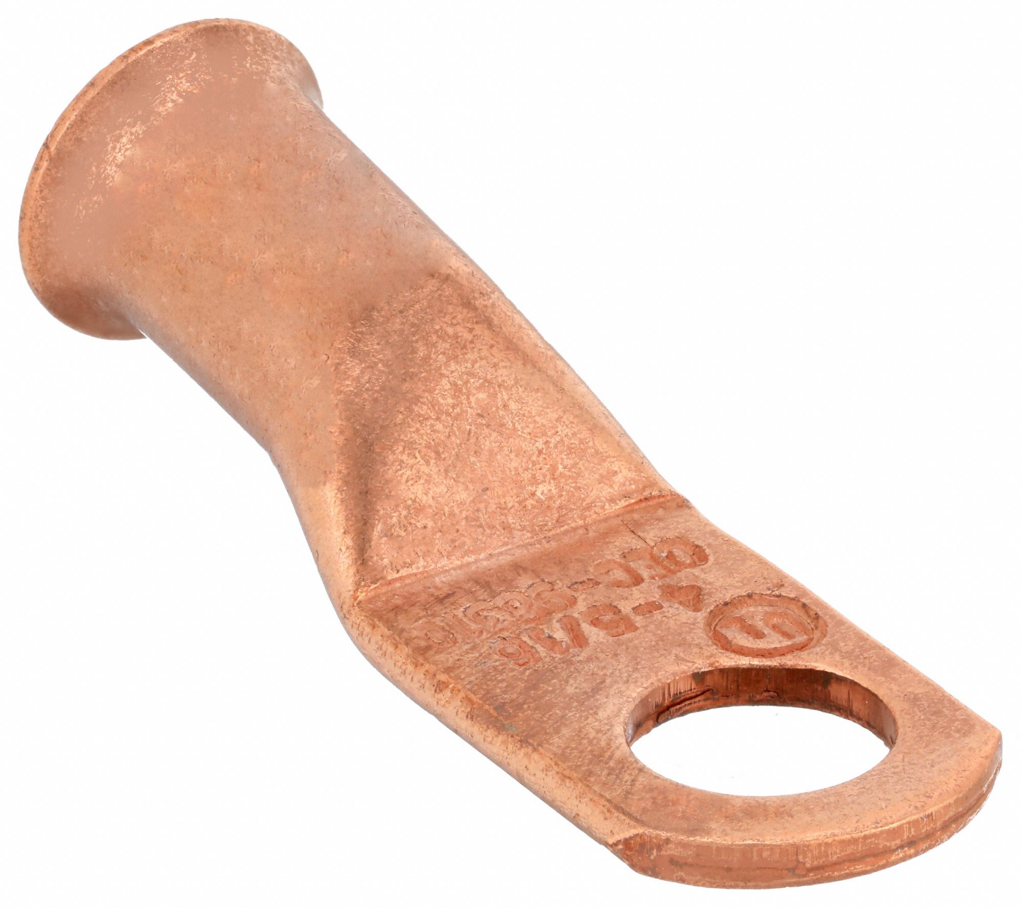 LUG, CRIMPABLE SIDE TERMINAL, CRIMP/SOLDER, COPPER, 4 GA, 5/16 IN STUD SIZE, STRAIGHT, 2 PK