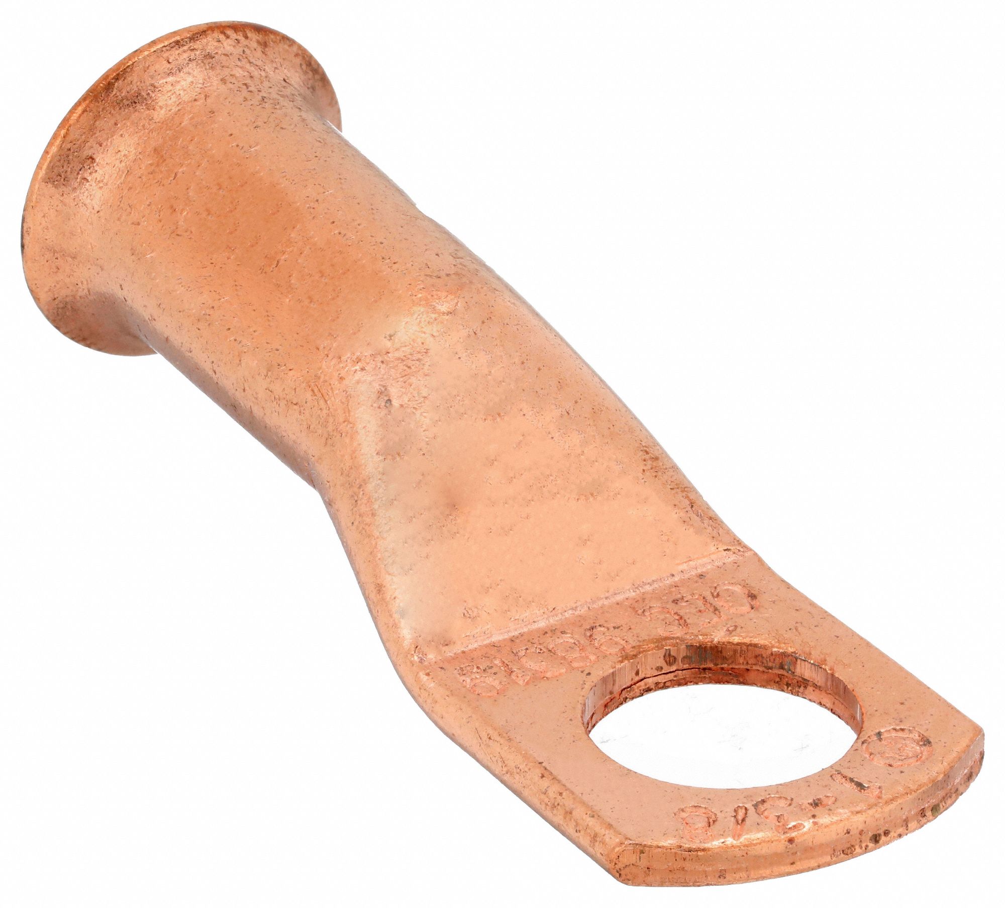 LUG, CRIMPABLE SIDE TERMINAL, CRIMP/SOLDER, COPPER, 1 GA, 3/8 IN STUD SIZE, STRAIGHT, 25 PK