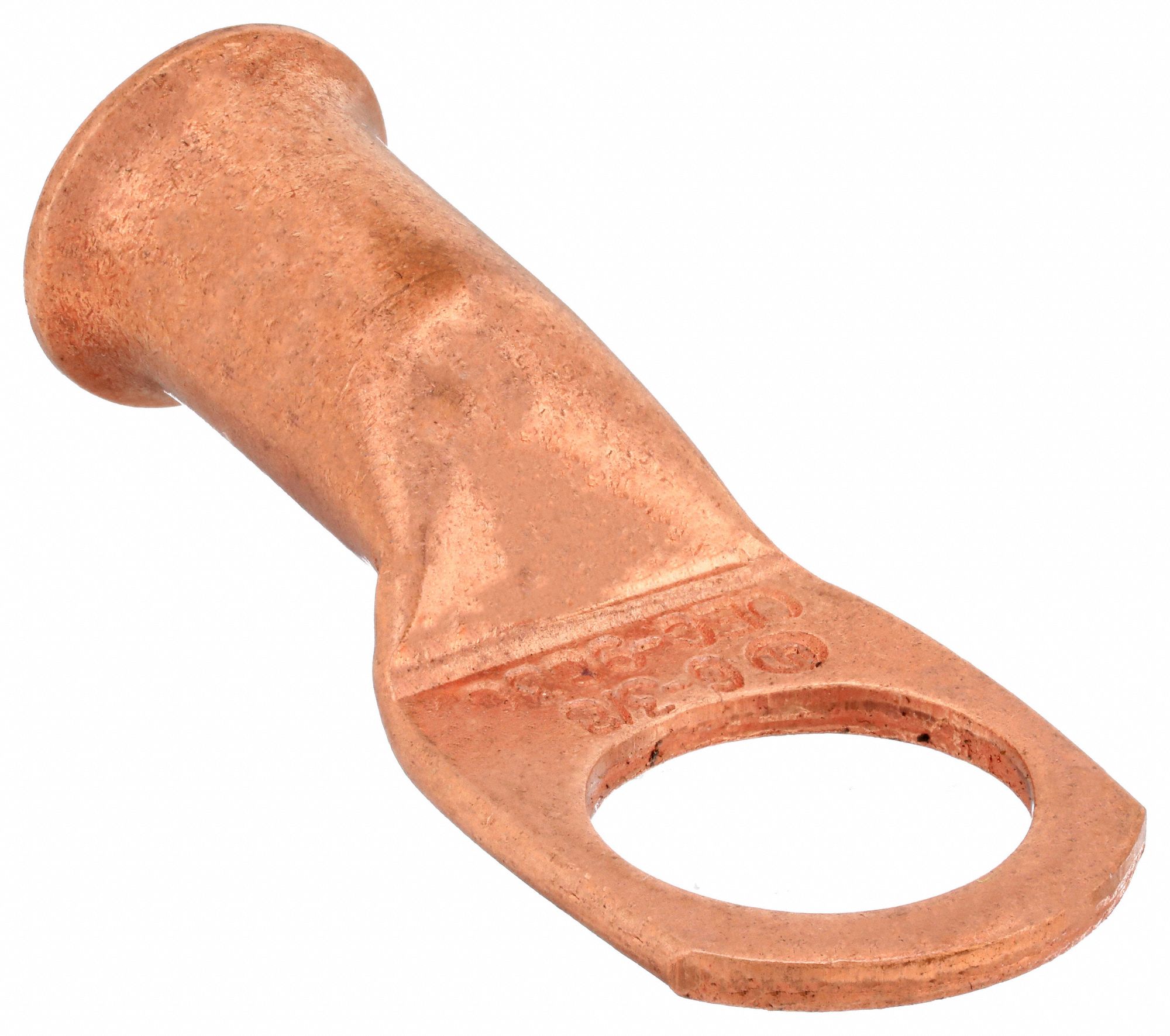LUG, CRIMPABLE SIDE TERMINAL, CRIMP/SOLDER, COPPER, 6 GA, 3/8 IN STUD SIZE, STRAIGHT, 25 PK