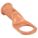 LUG, CRIMPABLE SIDE TERMINAL, CRIMP/SOLDER, COPPER, 6 GA, 3/8 IN STUD SIZE, STRAIGHT, 25 PK