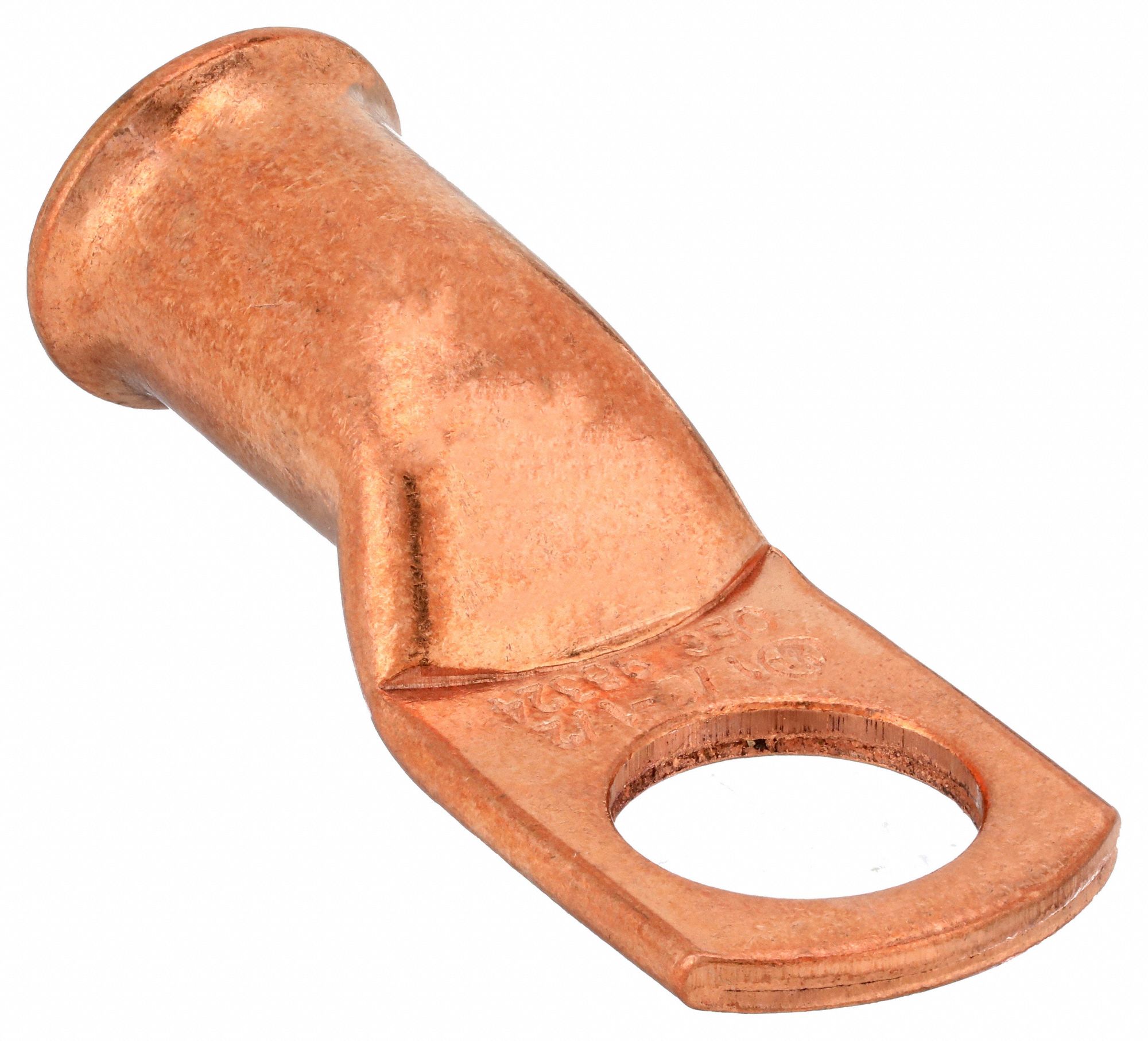 LUG, CRIMPABLE SIDE TERMINAL, CRIMP/SOLDER, COPPER, 1/0 GA, 1/2 IN STUD SIZE, STRAIGHT, 25 PK