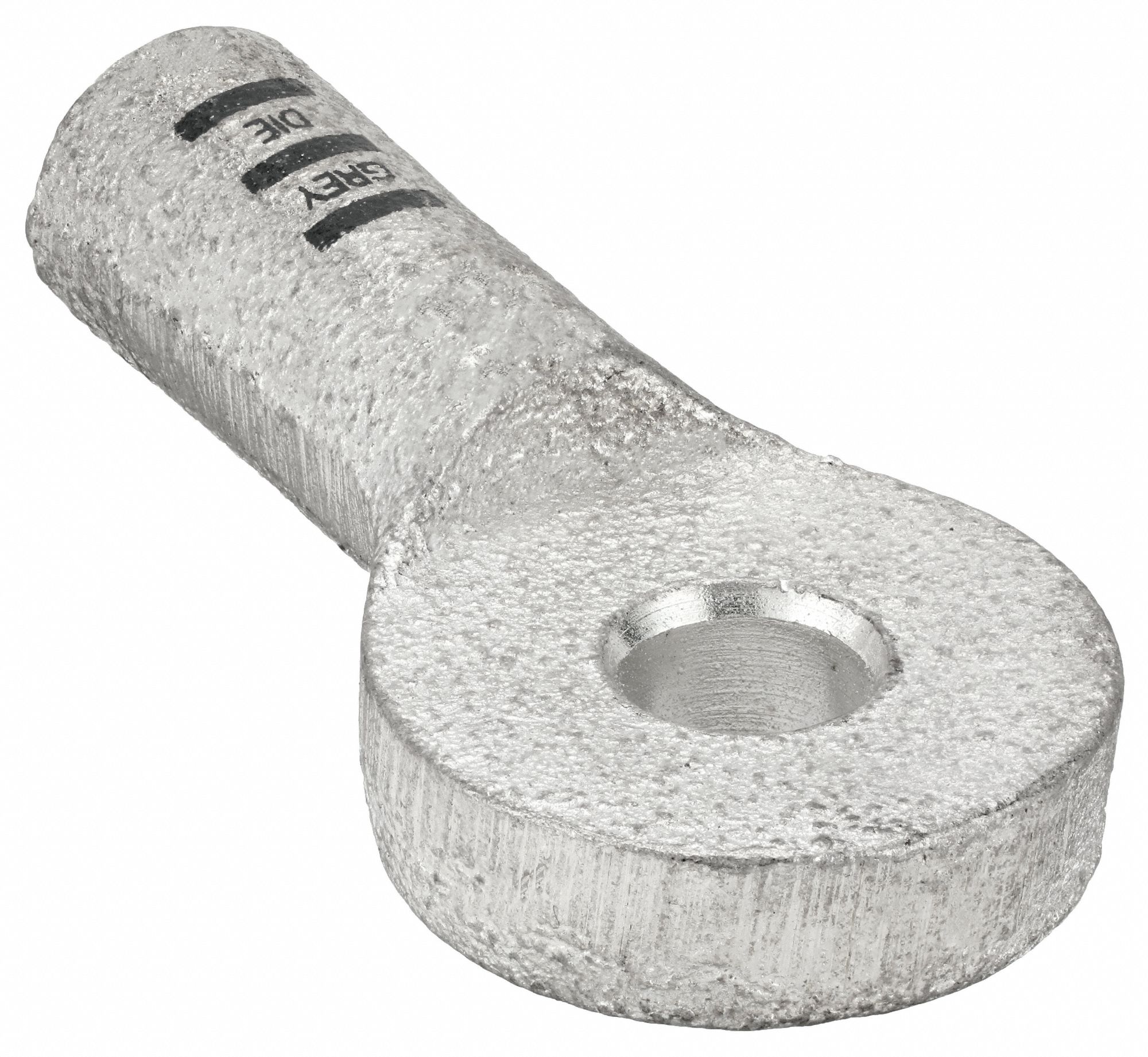 Lug: Crimpable Side Terminal, Crimp/Solder, Tin Plated, 4 ga, Gray, 5/16 in Stud Size