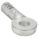 LUG, CRIMPABLE SIDE TERMINAL, CRIMP/SOLDER, TIN PLATED, 4 GA, GREY, 3/8 IN STUD SIZE, 5 PK