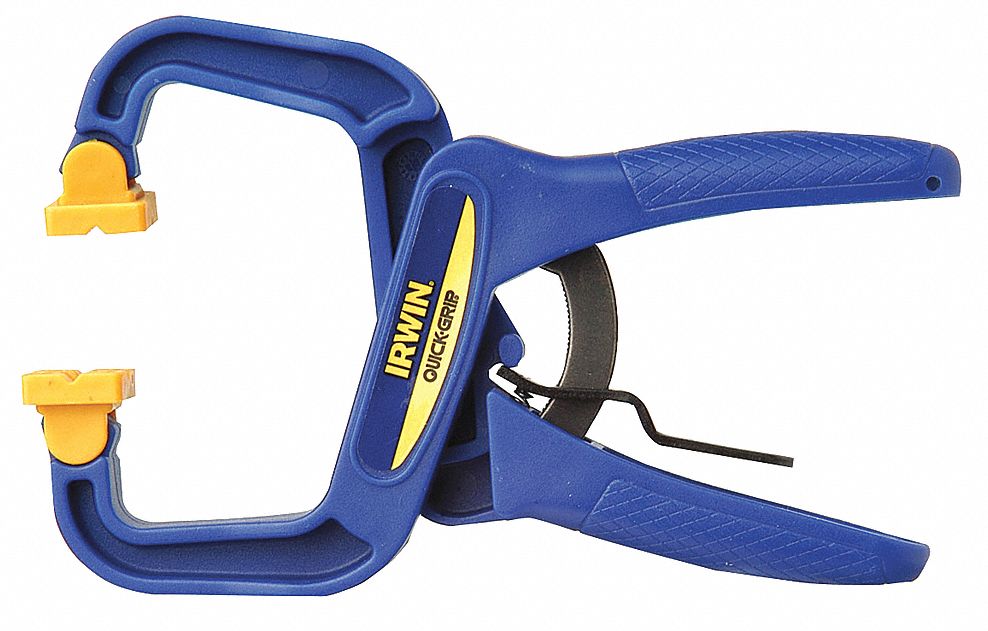 IRWIN Spring Clamp 1 1/2 in Max. Jaw Opening (In.), 5 in Lg (In.), Resin 23Z28659100CD