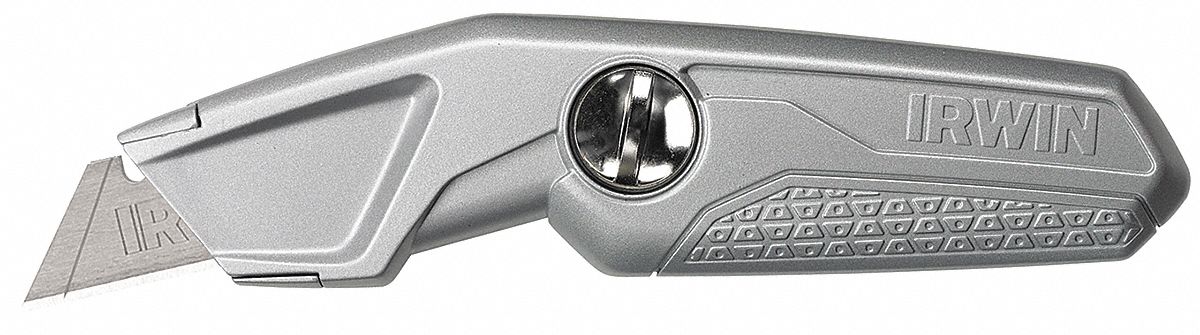 UTILITY KNIFE,9-3/16IN,SILVER