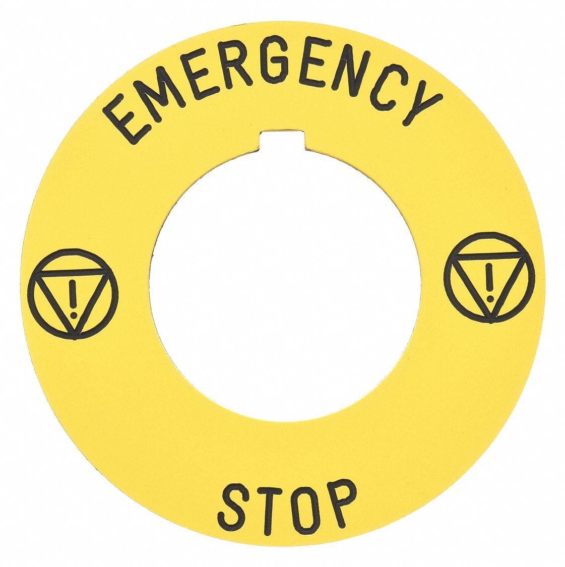 PLAQUE SIGNALETIQUE,BOUTON-POUSSOIR,ROND