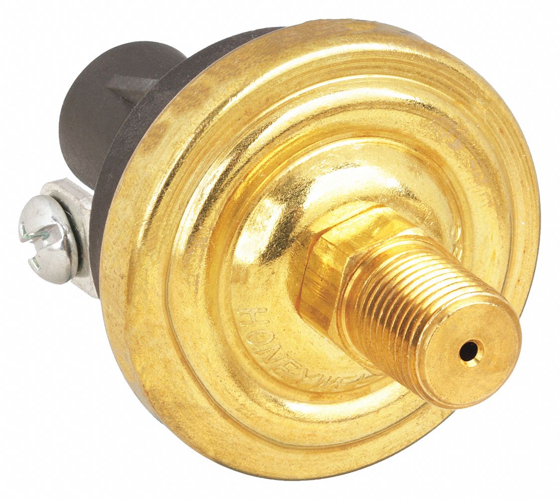 HONEYWELL Pressure Switch: 8 to 13 psi, 8 to 13 psi, 1/8-27 in MNPT,  SPST-NO, 0.5A @ 240V/1A @ 120V